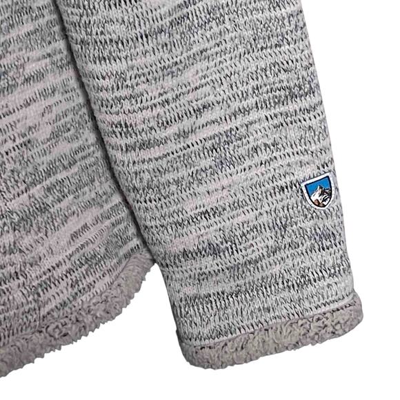 KUHL Women’s Gray Marled Quarter Zip Fleece Pullover – Size M - Picture 4 of 10